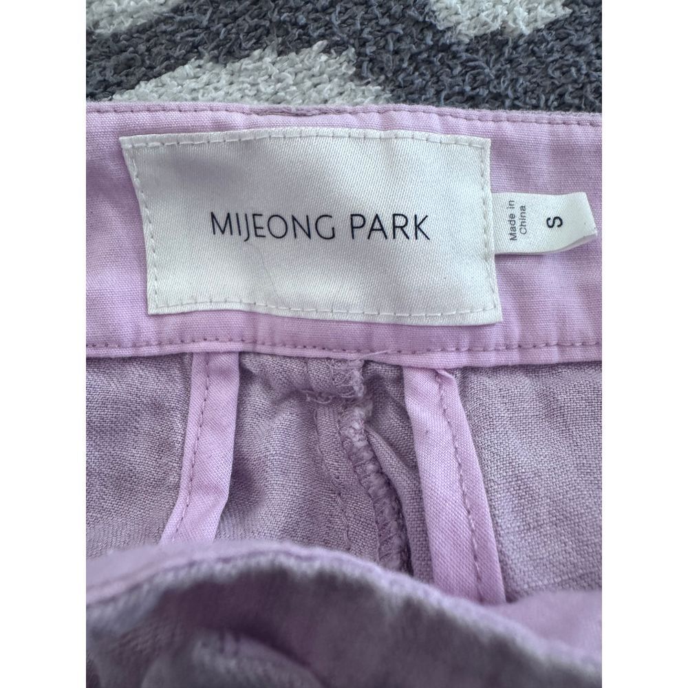 Wide Leg Linen-Blend Pants in Lavender - Picture 6 of 11